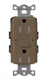 Lutron SCR-15-GFST-EP Claro 15A GFCI Receptacle - Tamper Resistant - Espresso Finish