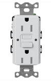 Lutron SCR-15-GFST-MI Claro 15A GFCI Receptacle - Tamper Resistant - Mist Finish