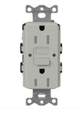 Lutron SCR-15-GFST-PB Claro 15A GFCI Receptacle - Tamper Resistant - Pebble Finish