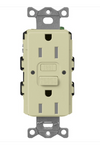 Lutron SCR-15-GFST-SA Claro 15A GFCI Receptacle - Tamper Resistant - Sage Finish