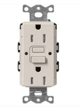 Lutron SCR-15-GFST-TP Claro 15A GFCI Receptacle - Tamper Resistant - Taupe Finish