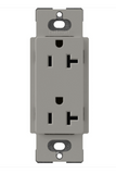 Lutron SCR-20-CS Claro 20A Duplex Receptacle - Cobblestone Finish