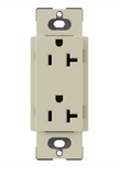 Lutron SCR-20-CY Claro 20A Duplex Receptacle - Clay Finish