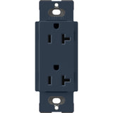 Lutron SCR-20-DE Claro 20A 125V Duplex Receptacle, Deep Sea Finish