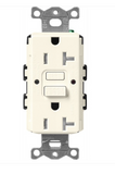 Lutron SCR-20-GFST-BI Claro 20A GFCI Receptacle - Tamper Resistant - Biscuit Finish