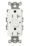 Lutron SCR-20-GFST-GL Claro 20A GFCI Receptacle - Tamper Resistant - Glacier White Finish