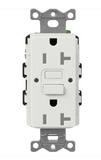 Lutron SCR-20-GFST-LG Claro 20A GFCI Receptacle - Tamper Resistant - Lunar Grey Finish