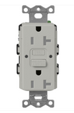 Lutron SCR-20-GFST-PB Claro 20A GFCI Receptacle - Tamper Resistant - Pebble Finish