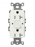 Lutron SCR-20-GFST-RW Claro 20A GFCI Receptacle - Tamper Resistant - Architectural White Finish