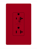 Lutron SCR-20-HDTR-HT Claro 20A Tamper Resistant Receptacle - Half Dimming - Hot Finish