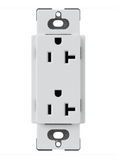 Lutron SCR-20-MI Claro 20A Duplex Receptacle - Mist Finish