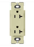 Lutron SCR-20-SA Claro 20A Duplex Receptacle - Sage Finish