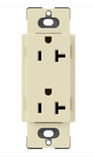 Lutron SCR-20-SD Claro 20A Duplex Receptacle - Sand Finish