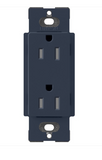 Lutron SCRS-15-TR-DE Claro 15A Tamper Resistant Receptacle - Deep Sea Finish