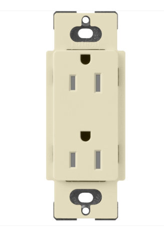 Lutron SCRS-15-TR-SD Claro 15A Tamper Resistant Receptacle - Sand Finish