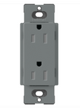 Lutron SCRS-15-TR-SL Claro 15A Tamper Resistant Receptacle - Slate Finish