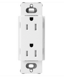 Lutron SCRS-15-TR-SW Claro 15A Tamper Resistant Receptacle - Snow Finish