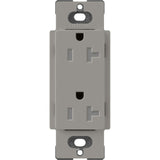 Lutron SCRS-20-TR-CS Claro 20A 125V Tamper Resistant Duplex Receptacle, Cobblestone Finish