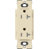 Lutron SCRS-20-TR-SD Claro 20A 125V Tamper Resistant Duplex Receptacle, Sand Finish