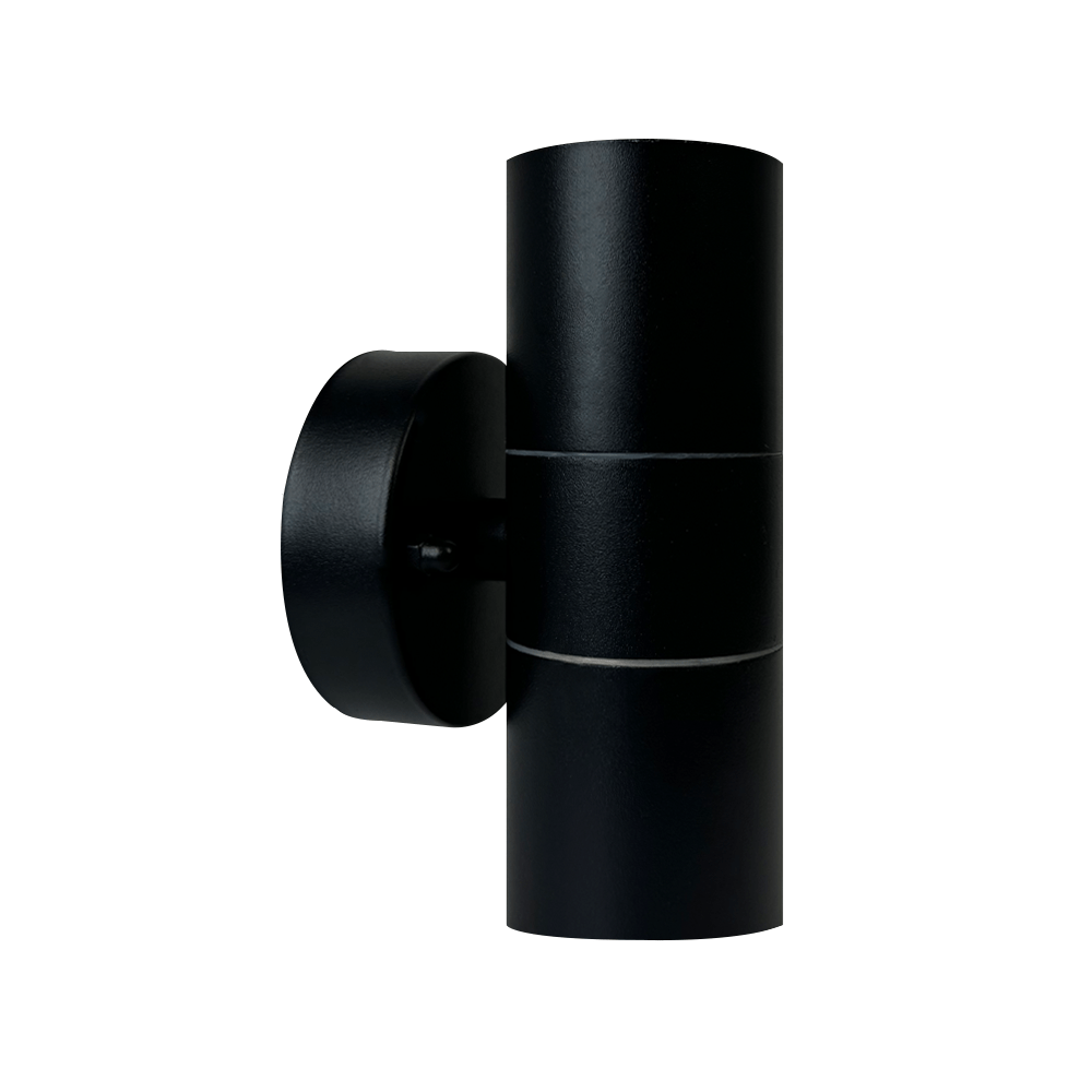 ABBA Lighting USA SCS06-Bk 6.8” Heavy Duty 305 Stainless Steel Up & Down LED Outdoor Wall Light - Finish: Black