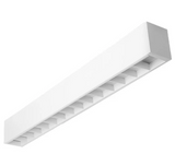 Westgate SCX-1FT-20W-MCT4-D-LUV-WH 1 Foot 20W LED 2 3/4 Inch Superior Architectural Seamless Linear Light/Louver Lens CCT Selectable 3000K/3500K/4000K/5000K 0-10V, White Finish