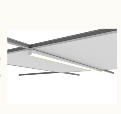 Westgate SCXT-2FT-10-20W-MCTP-D-DL-BK SCXT 2 Foot 15/16 Grid Linear Wattage/CCT Selectable 10W/15W/20W 3000K/3500K/4000K Drop Lens Black Finish