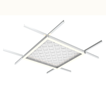 Westgate SCXT-L2FT-20-40W-MCTP-D-DL-BK SCXT 2 Foot L 15/16 Grid Linear Wattage/CCT Selectable 20W/30W/40W 3000K/3500K/4000K Drop Lens Black Finish