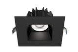 Westgate SDL4S-SB-MCT5-BK 4" Led Snap-in Recessed Light, Smooth and Baffle Trim, Multi-Color Temperature, Black Finish