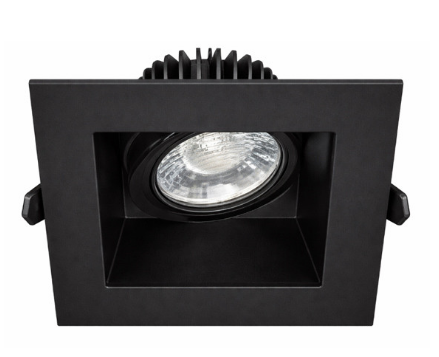 Westgate SDLD3S-ADJ-MCT5-BK 3 Inch Square Adjustable Regressed Lights Watt 9W, 800LM, 27K/30K/35K/40K/50K Black Finish