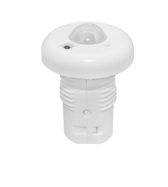 Eiko SEN-WSI-PIR-A BLE PIR Motion sensor, 12-24V,1/2'' Button Snap-in, 0-10V, Daylight Harvesting, 8-12ft, Parameters set by Silvair App