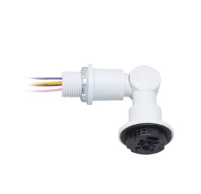 Eiko SENA-AZ-WH Z10 Stem and Swivel Mount Adapter - Wired 1/2" Knockout - 12-24VDC - White Finish