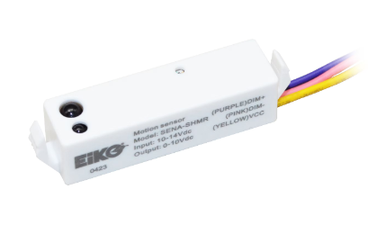 Eiko SENA-SHMR Stand-alone Microwave Motion Sensor, 12-14V, Behind the lens Push-in, 0-10V, Daylight Harvesting, 8-20ft, 16'' wires, Parameters set by SEN5A-ACT