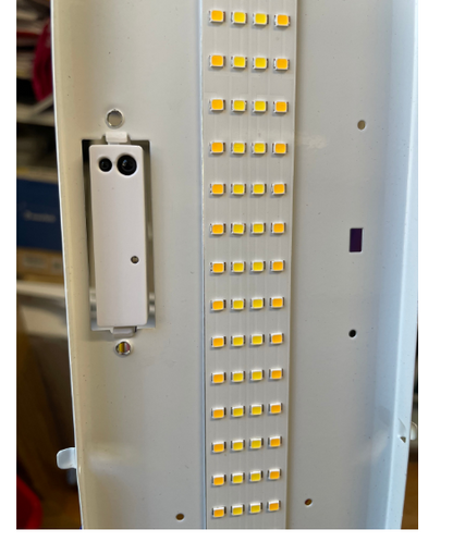 Eiko SENA-SHMR Stand-alone Microwave Motion Sensor, 12-14V, Behind the lens Push-in, 0-10V, Daylight Harvesting, 8-20ft, 16'' wires, Parameters set by SEN5A-ACT