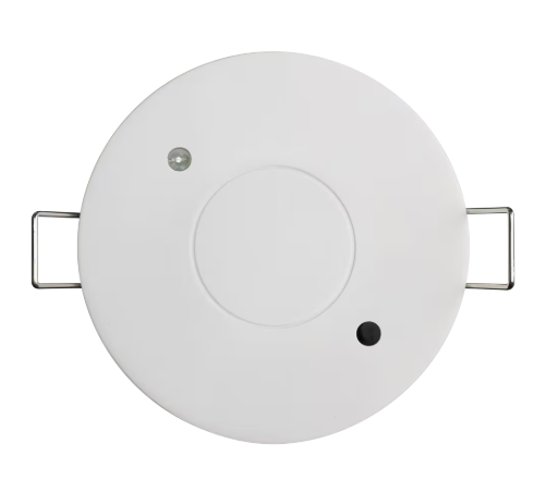 Eiko SENA-WCPA BLE PIR Motion sensor, 12-24V, Ceiling Mount, 0-10V, Daylight Harvesting, 8-12ft, OD3.3'' WhiteTrim (ID2.7''), Parameters set by Silvair App