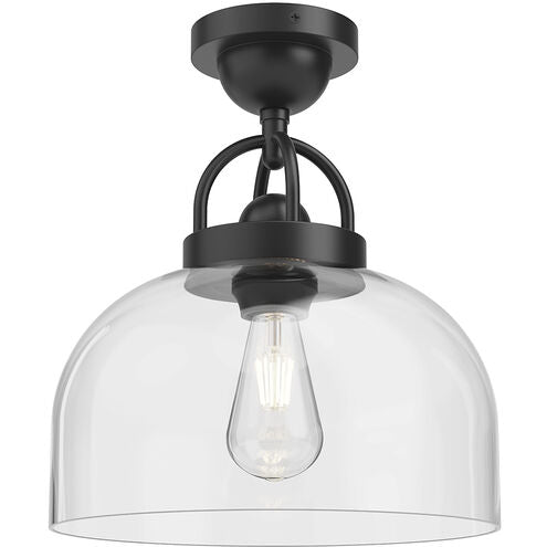 Alora Mood SF461101MB Lancaster 1 Light 11.5 inch Matte Black Semi Flush Mount Ceiling Light