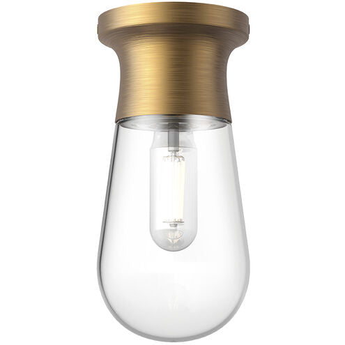 Alora Mood SF464001AG Marcel 1 Light 4.75 inch Aged Gold Semi Flush Mount Ceiling Light