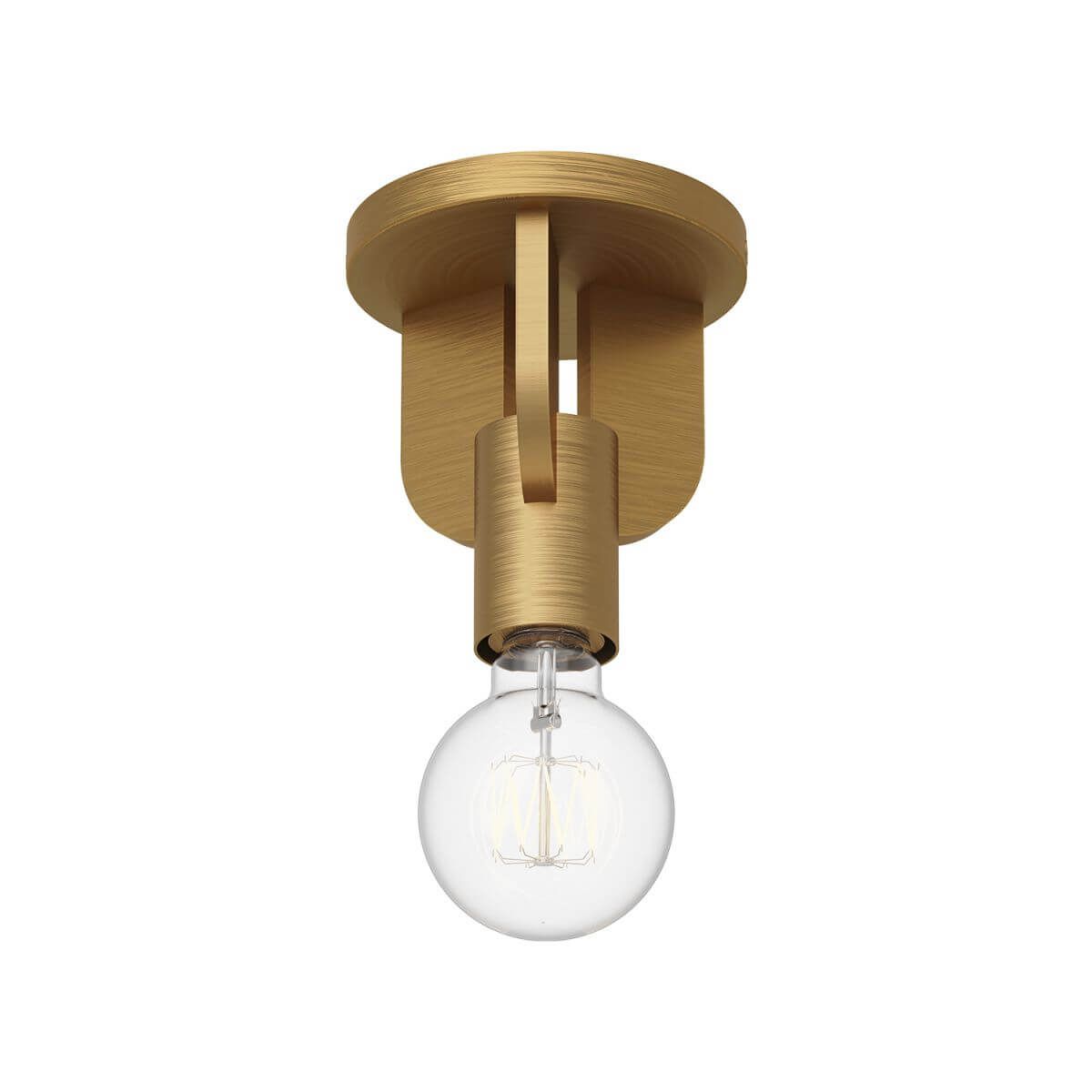 Alora Mood SF607001AG 4" Claire 1-Light LED Semi-Flush Mount - Aged Gold