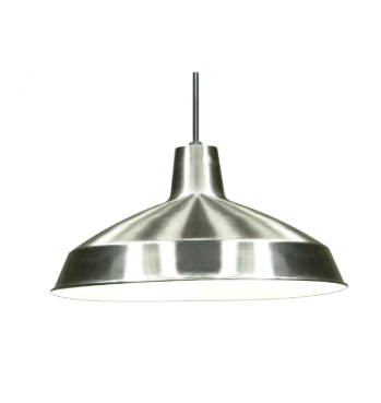 Nuvo SF76-661 1 Light - 16" - LED Pendant Light - Warehouse Shade - Brushed Nickel Finish