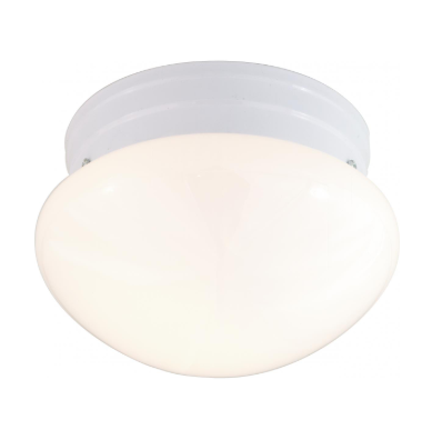 Nuvo SF77-062 2 Light - 10" - LED Flush Mount Light - Medium White Mushroom - White Finish