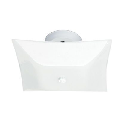 Nuvo SF77-824 2 Light - 12" - LED Ceiling Light Fixture - White Square - White Finish