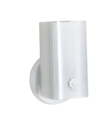 Nuvo SF77-989 1 Light - 7" LED Vanity Light with White "U" Channel Glass with Switch - White Finish