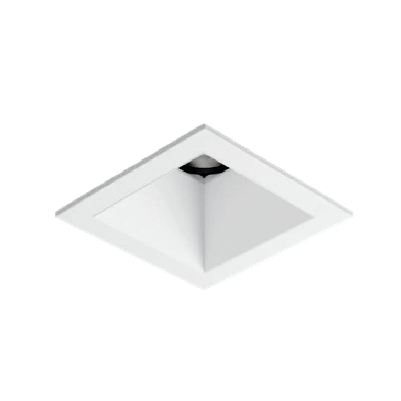 Visual Comfort Architectural ENCL2SRF-L08935DN-B-B Entra CL 2" 8W, 3500K LED Square Flanged Remodel Downlight Black Reflector, Black Trim Flange