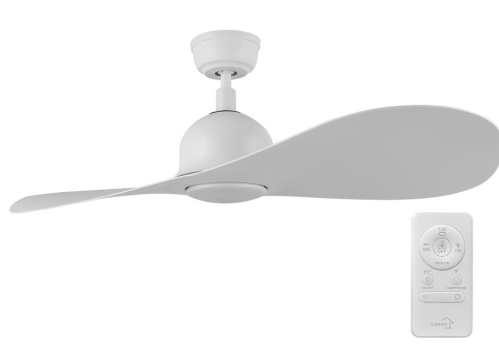 Carro USA SFR422G2-L11-W1-1 Mako Contemporary Black LED 52" Home Ceiling Fan, White Finish