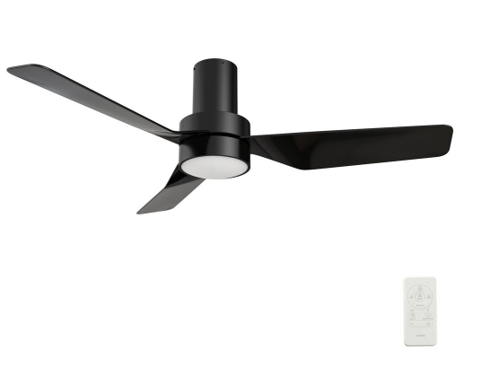 Carro USA SFR443N2-L11-B2-1-FM 44 Inch Porter Contemporary Black LED Ceiling Fan