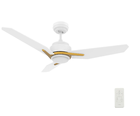 Carro USA SFR483J3-L11-W1-1G 48 Inch Calen Contemporary White LED Home Ceiling Fan