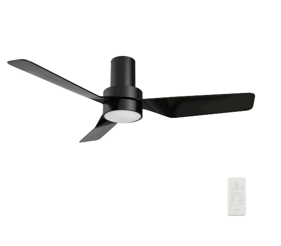 Carro USA SFR483N2-L11-B2-1-FM 44 Inch Porter Contemporary Black LED Home Ceiling Fan