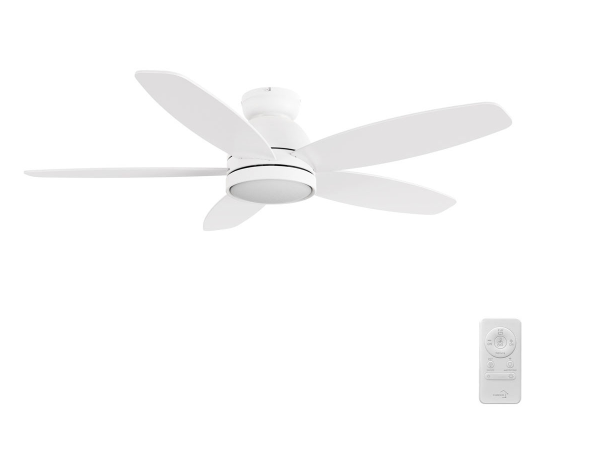 Carro USA SFR485Q5-L12-W1-1-FM 48 Inch Fremont Contemporary White LED Home Ceiling Fan