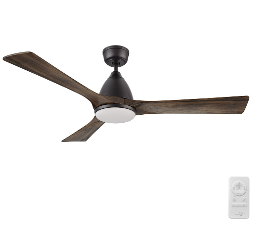 Carro USA SFR523A2-L12-BM3-1 52 Inch Nicolet Contemporary Black LED Ceiling Fan