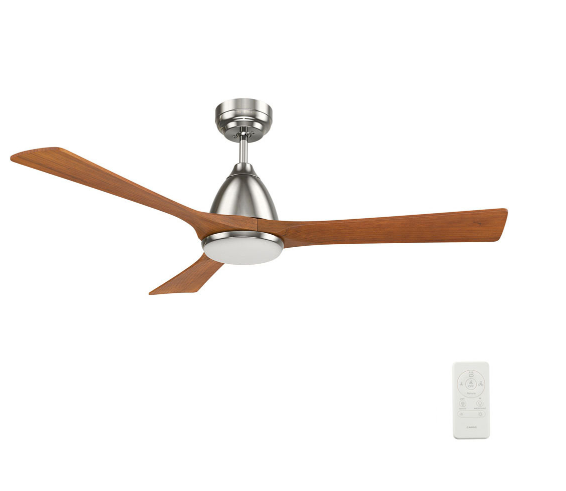 Carro USA SFR523A2-L12-SM2-1 52 Inch Nicolet Modern Brushed Nickel LED Ceiling Fan