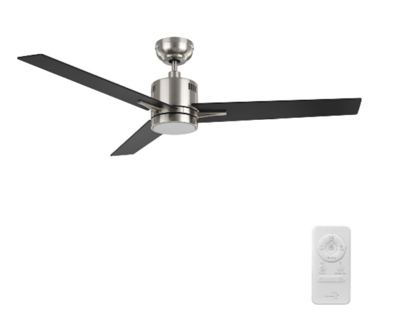 Carro USA SFR523G3-L11-S2-1 52 Inch Montgomery Modern Brushed Nickel LED Ceiling Fan